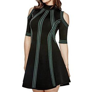 NWT GUESS Half Sleeve Mirage Jacquard Dress - S